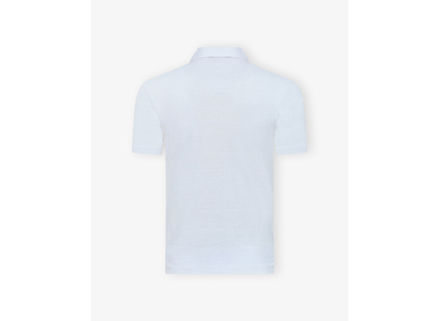 LHDA - Polo short sleeve - Linen - White