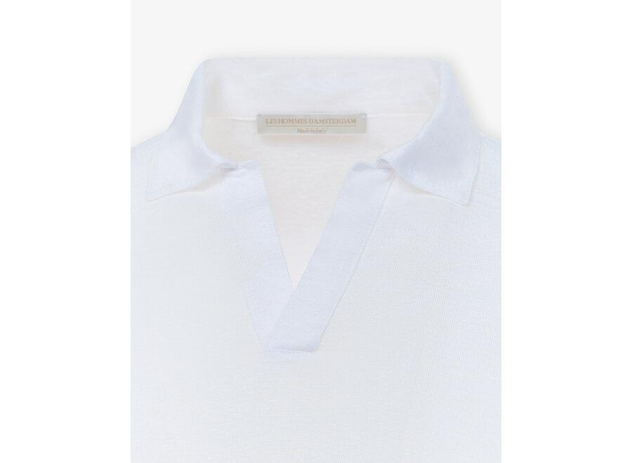 LHDA - Polo short sleeve - Linen - White