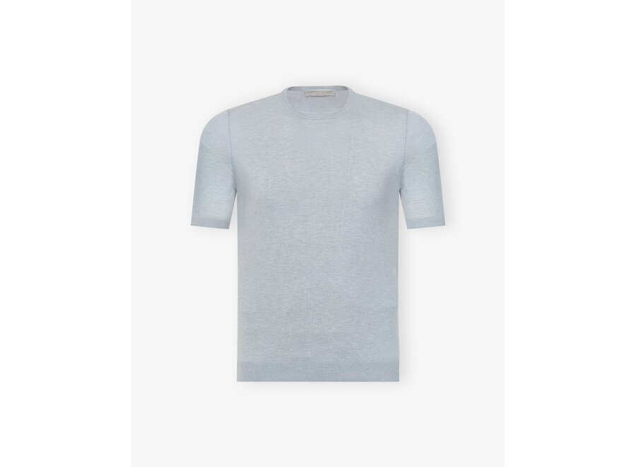 LHDA - T-shirt round neck - Silk - Light grey