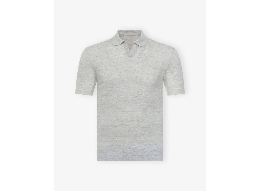 LHDA - Polo short sleeve linen - Light grey