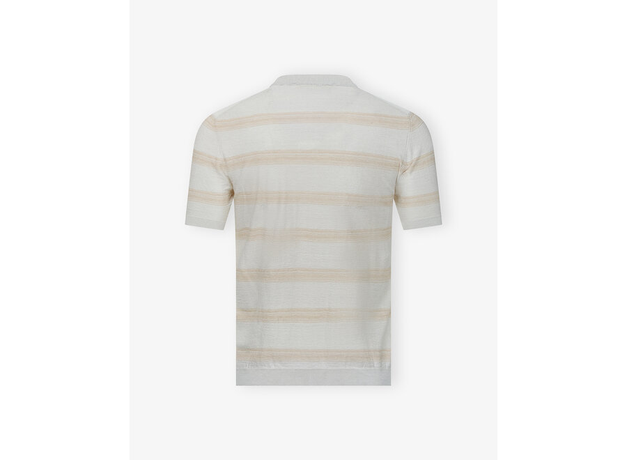 Maurizio Baldassari - T-shirt linen silk - Sand-Grey
