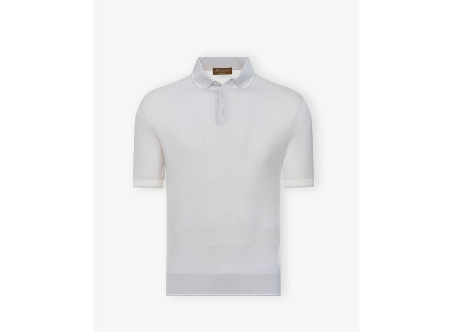 DC - Polo short sleeve - cotton cashmere silk - Grey