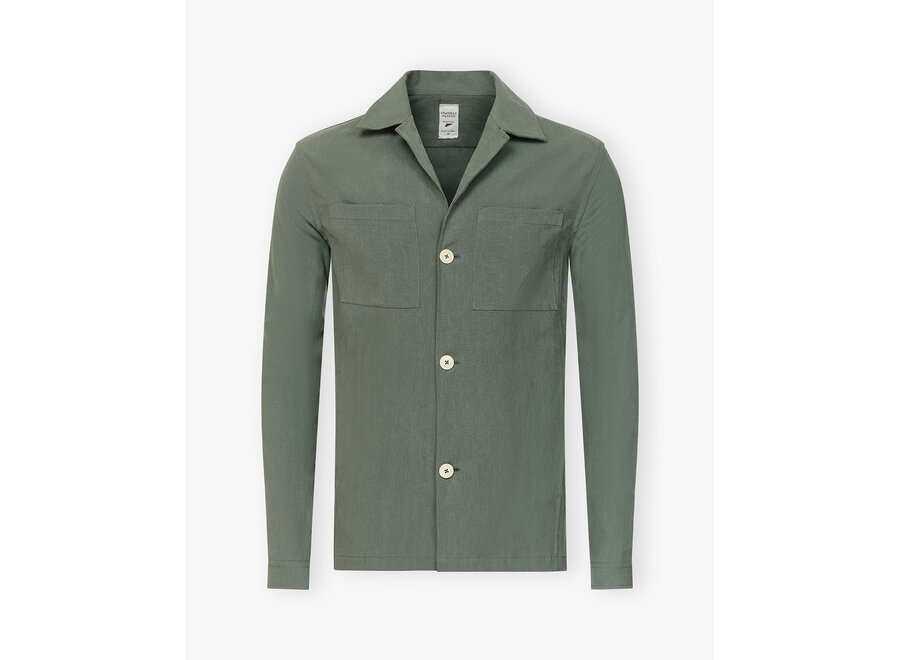 Emanuele Maffeis - Shacket linen - Green