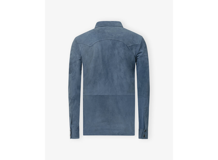 Corneliani - Shirt jacket lambskin - Light blue