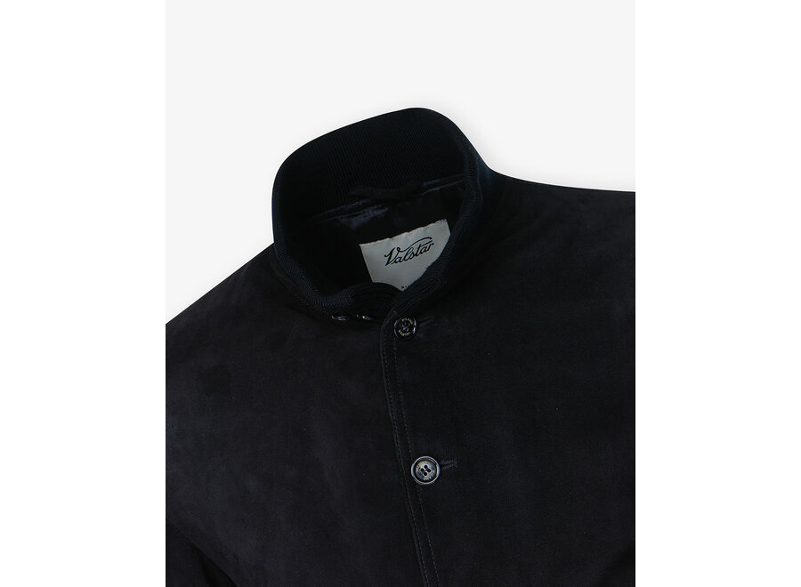 Valstarino - Unlined suede jacket - Navy