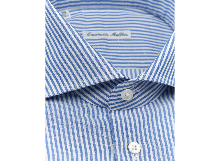 Emanuele Maffeis - Shirt regular fit cotton/linen - Stripes