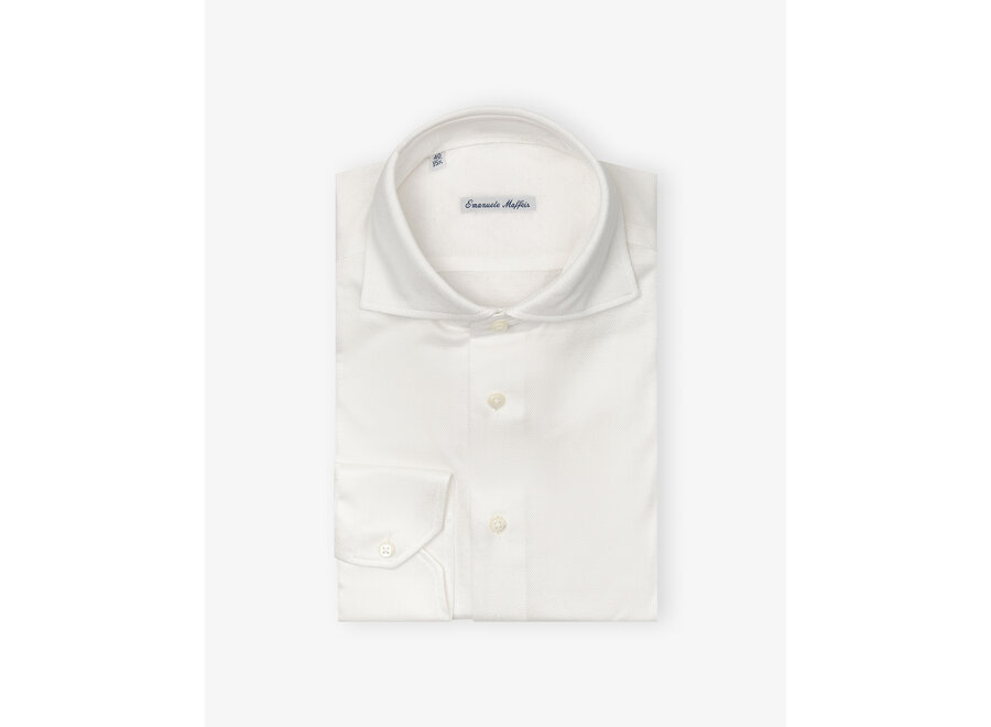 Emanuele Maffeis - Shirt stretch pique - White