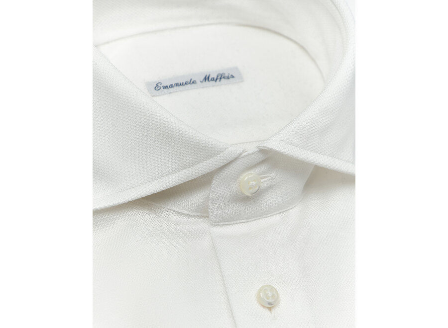 Emanuele Maffeis - Shirt stretch pique - White