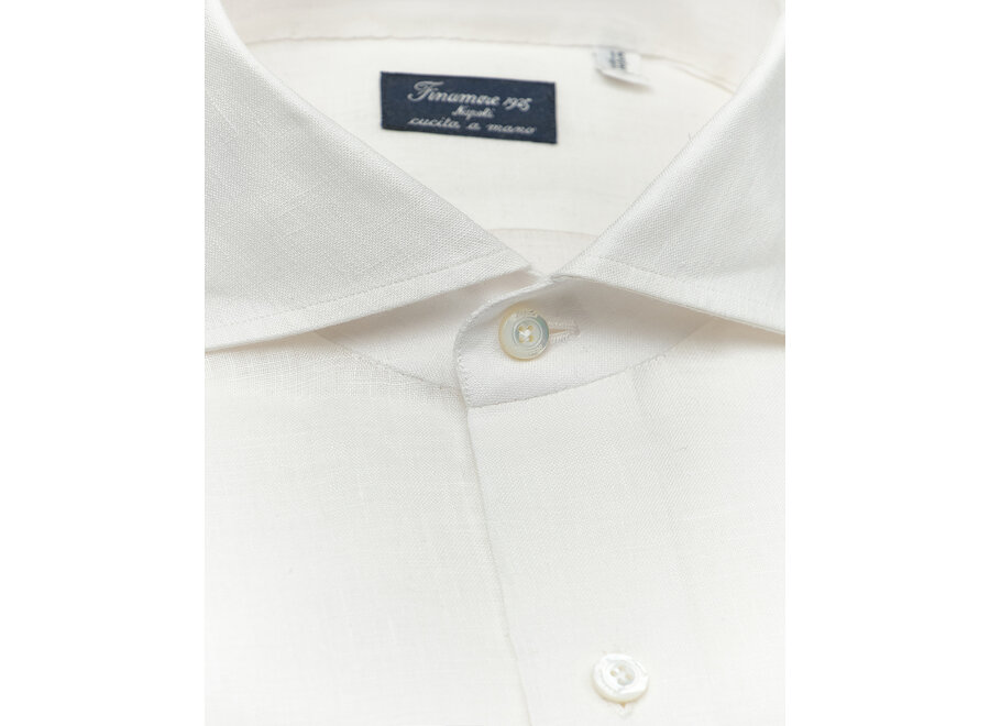 Finamore - Shirt Napoli linen - White