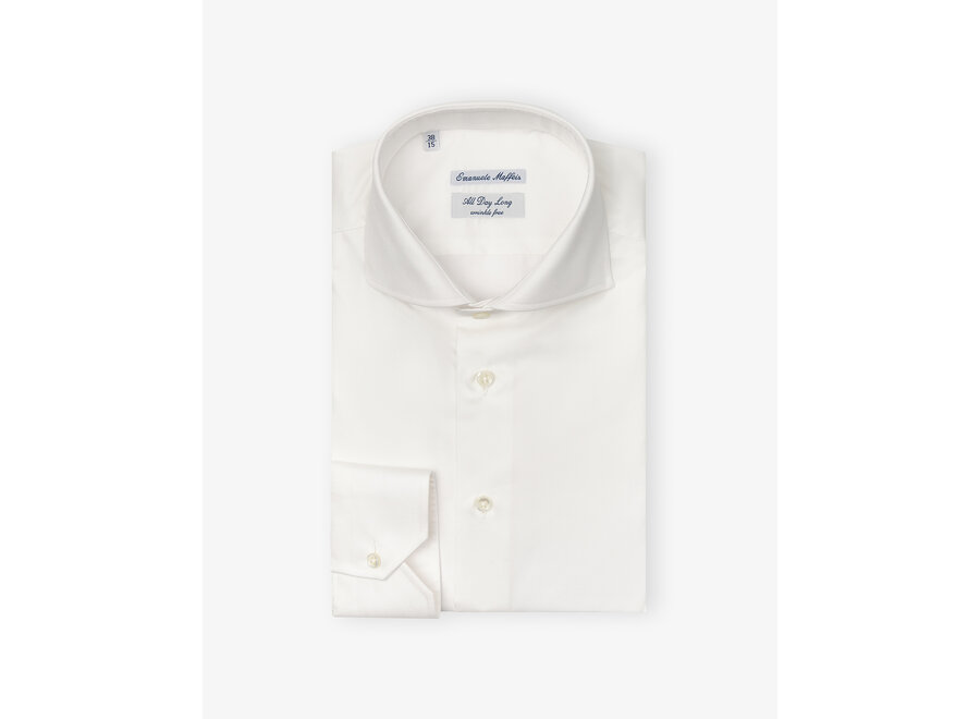 Emanuele Maffeis - Wrinkle free shirt +4 cm - White