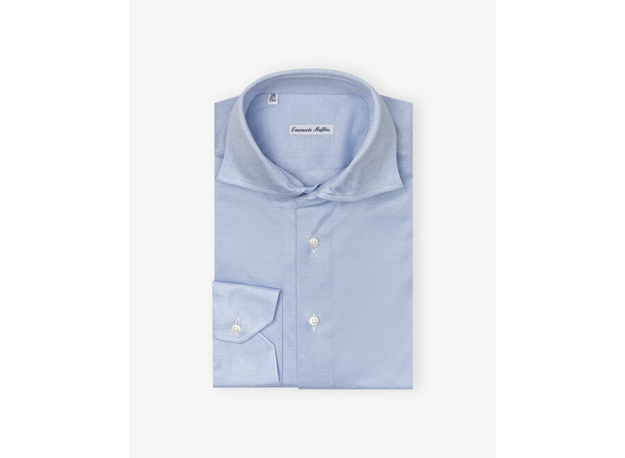 Emanuele Maffeis - Shirt stretch pique - Light blue