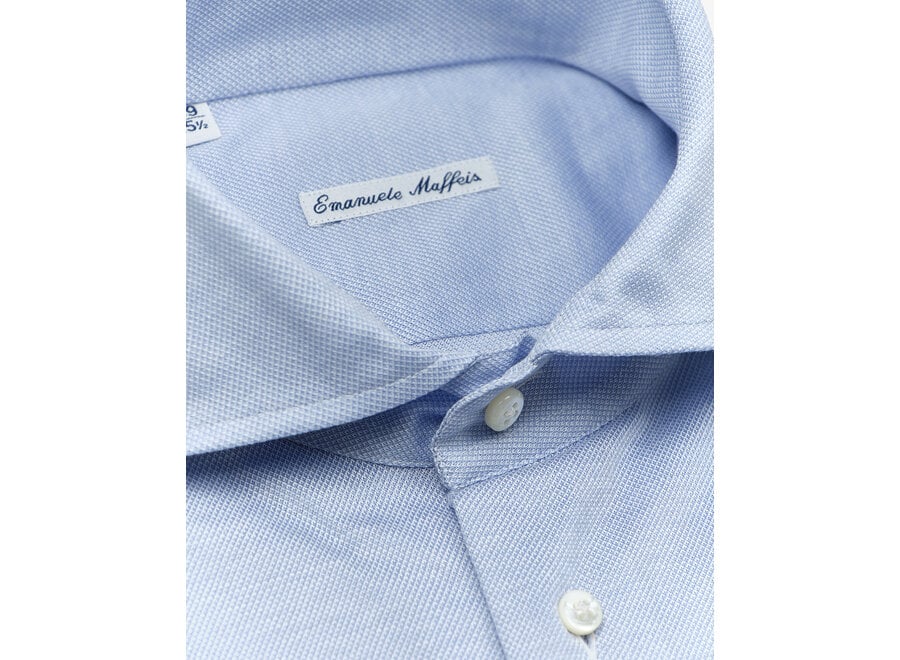 Emanuele Maffeis - Shirt stretch pique - Light blue