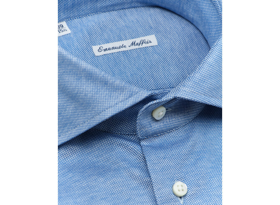 Emanuele Maffeis - Shirt stretch pique - Blue