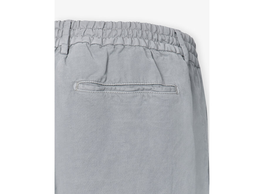 Berwich - Trouser drawstring linen - Light grey