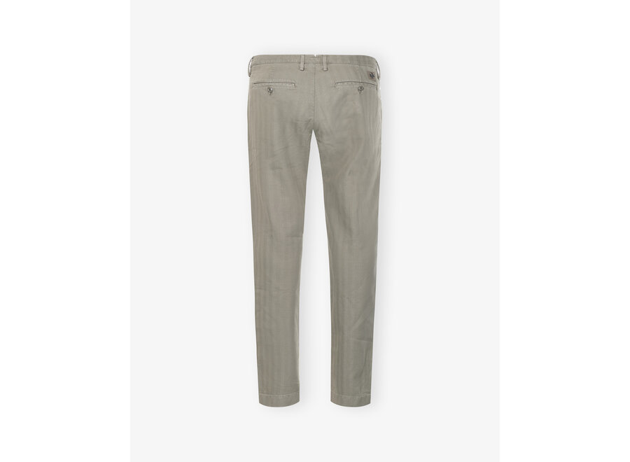 Jacob Cohën - Bobby cotton linen slim fit - Greige herringbone