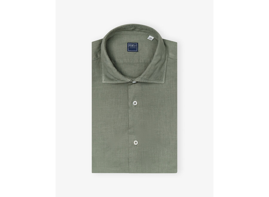 Fedeli - Shirt linen - Green