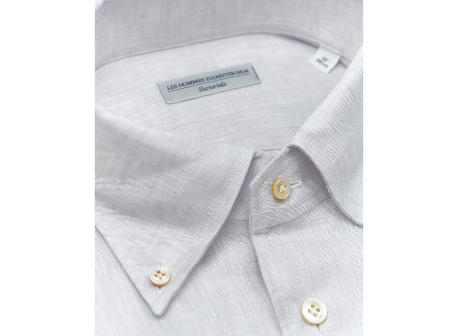 LHDA - Shirt linen one piece collar - Light grey