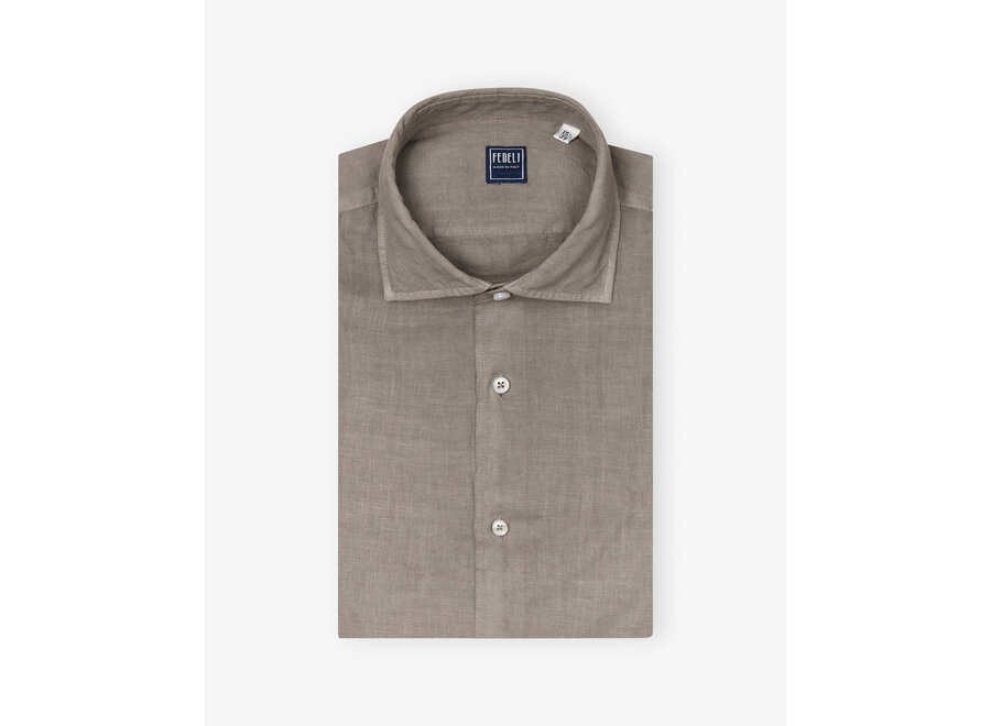 Fedeli - Shirt linen - Greige