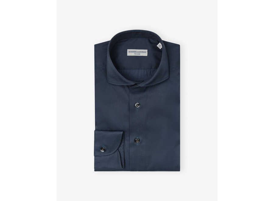 LHDA x Thomas Mason - Shirt modern fit +4cm - Navy