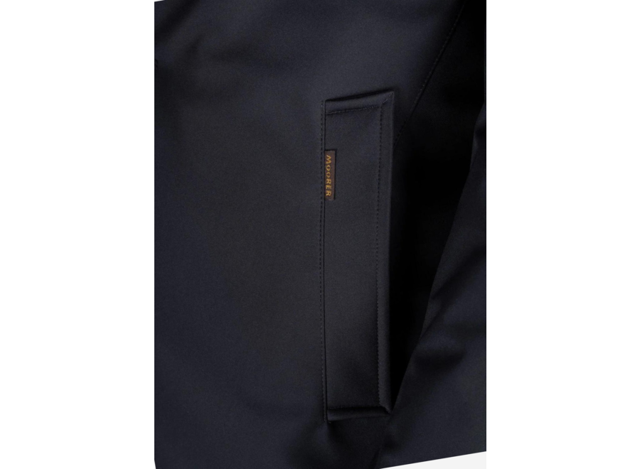 MooRER - Padded overcoat with goose down - Navy