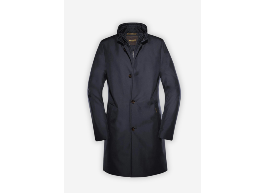 MooRER - Padded overcoat with goose down - Navy