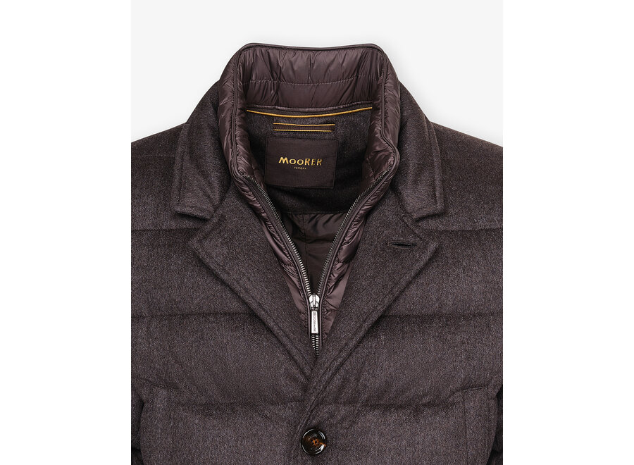 MooRER - Parka goose down - Wool/cashmere - Brown