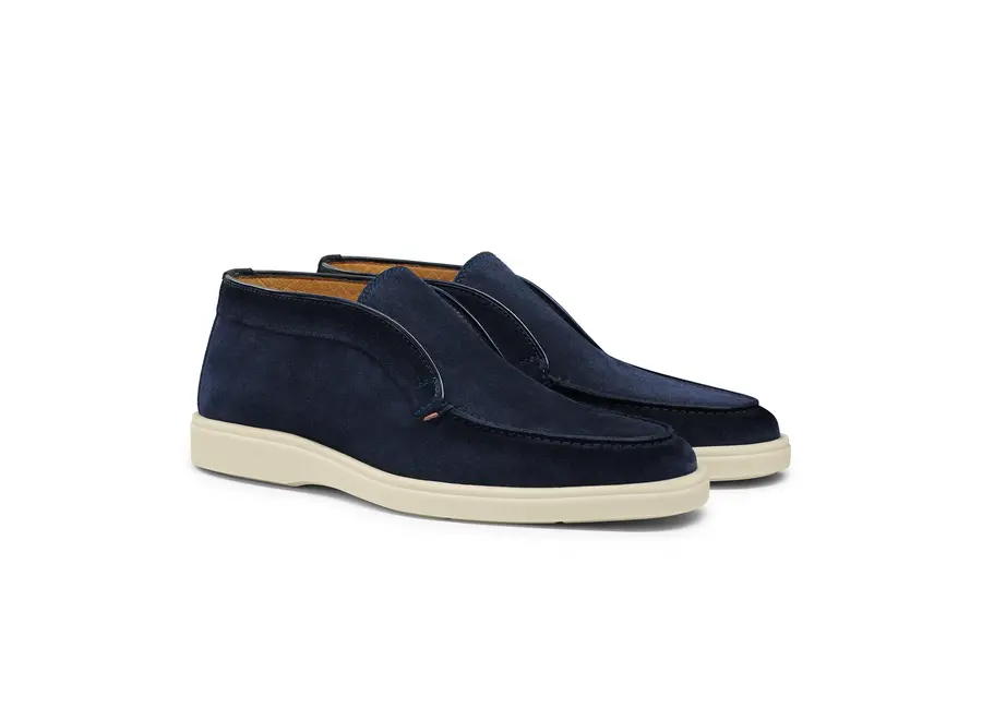 Santoni Desert boot suede Navy LES HOMMES D AMSTERDAM
