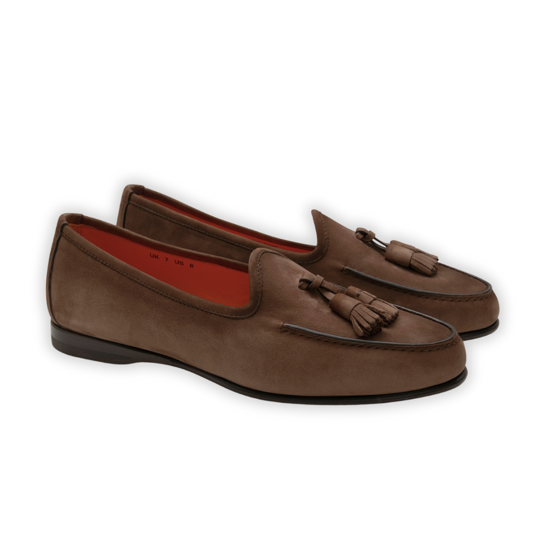 【関税&送料込】Santoni Brown Suede Loafers uploading-1441908.jpg