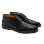 Santoni - Black deerskin desert boot - Black