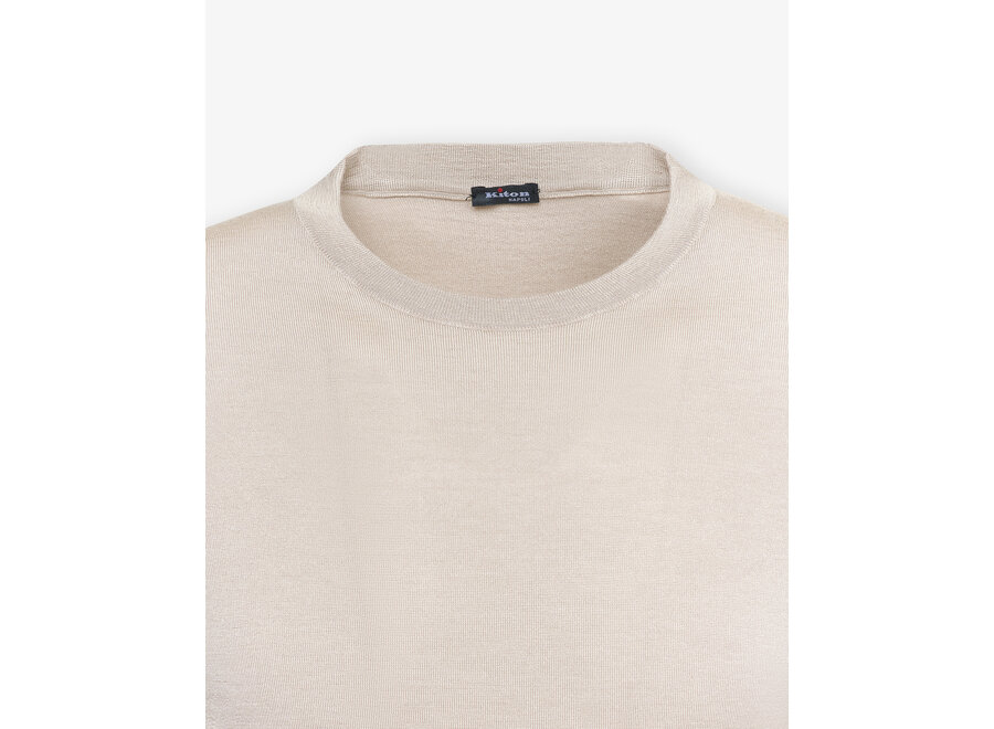 Kiton - Jersey round neck - Cashmere silk - Rope