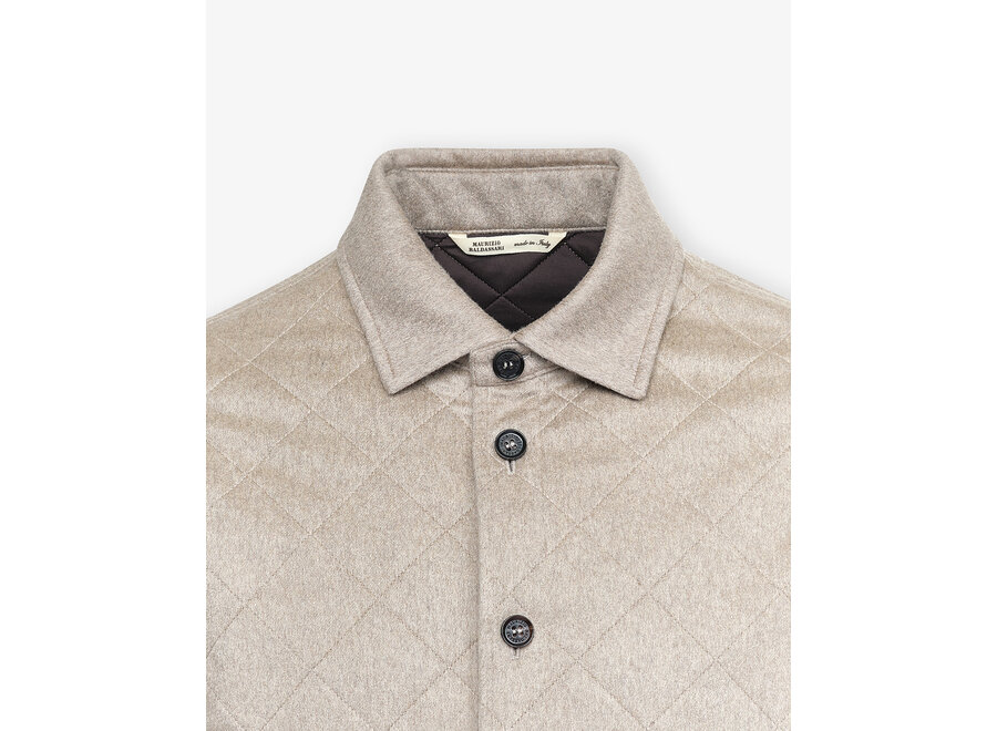 Maurizio Baldassari - Quilted jacket cashmere - Taupe