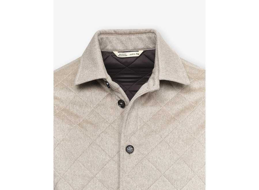 Maurizio Baldassari - Quilted jacket cashmere - Taupe