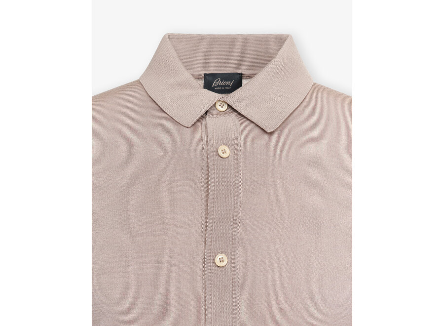 Brioni - Polo shirt long sleeve - Wool - Beige