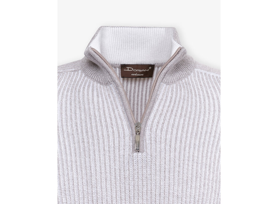 Doriani Cashmere - Half zip cashmere - Taupe