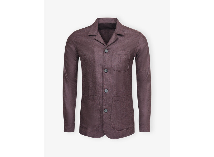 LHDA x Loro Piana - Shirt jacket wool and cashmere - Bordeaux