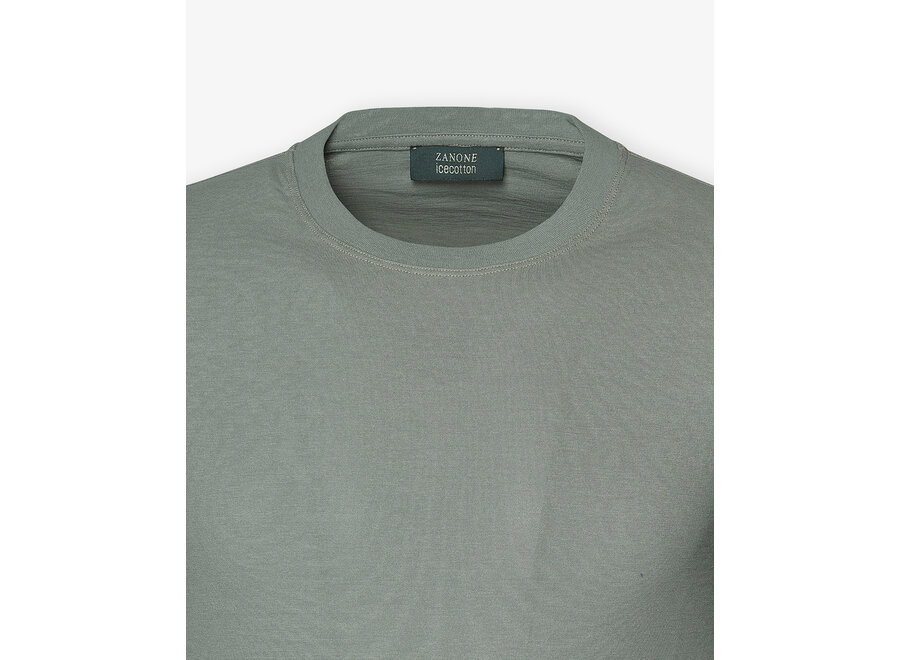 Zanone - T-shirt ice cotton - Green - LES HOMMES D'AMSTERDAM