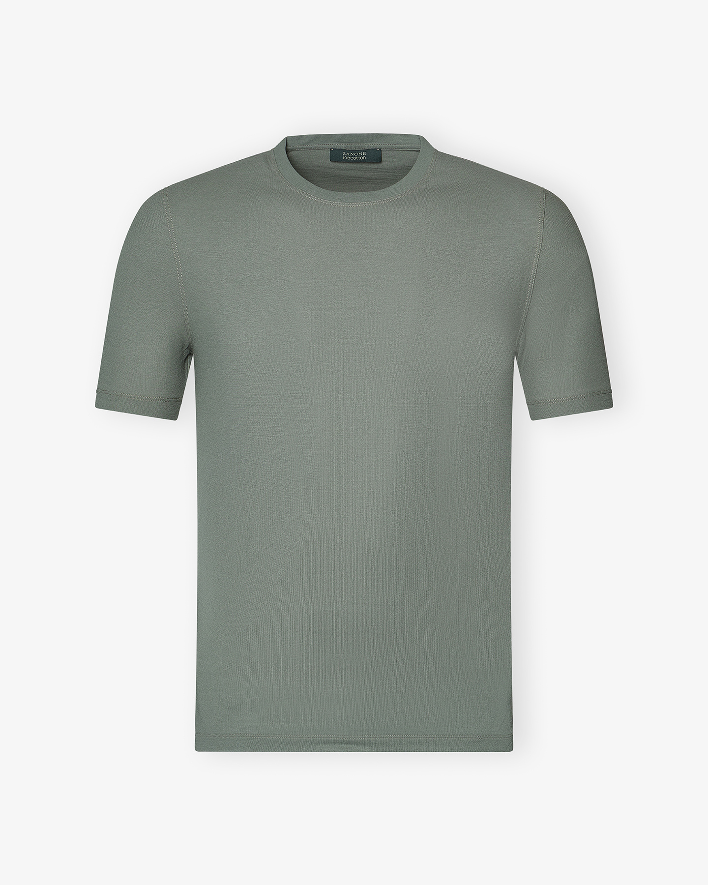 Zanone - T-shirt ice cotton - Green - LES HOMMES D'AMSTERDAM