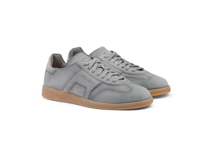 Santoni - DBS Oly sneaker - Grey - LES HOMMES D'AMSTERDAM