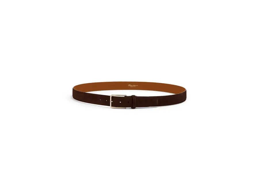 Santoni - Belt Goodyear - Calf suede - Brown