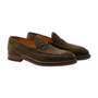 Bontoni - Loafer calf suede with Norwegian stitching - Olive
