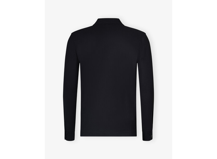 Zanone - Polo shirt long sleeve - Ice cotton - Navy