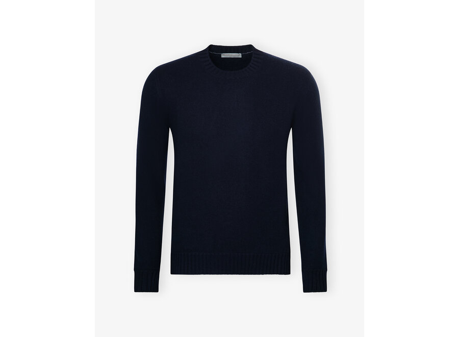 LHDA - Round crewneck cashmere - Navy