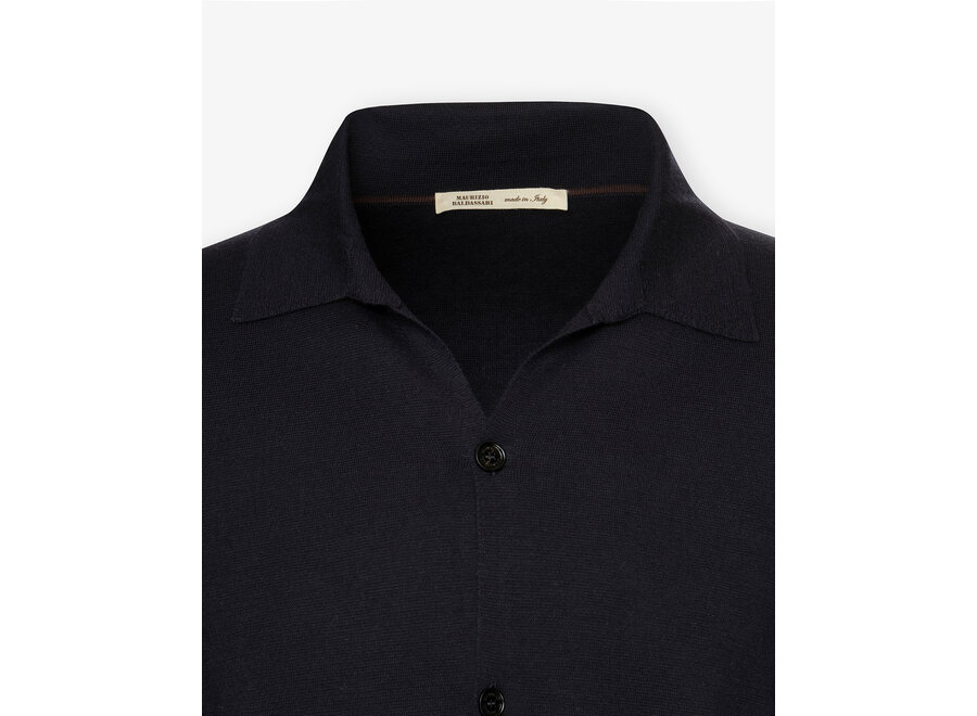 Maurizio Baldassari - Virgin wool knitted vest - Navy