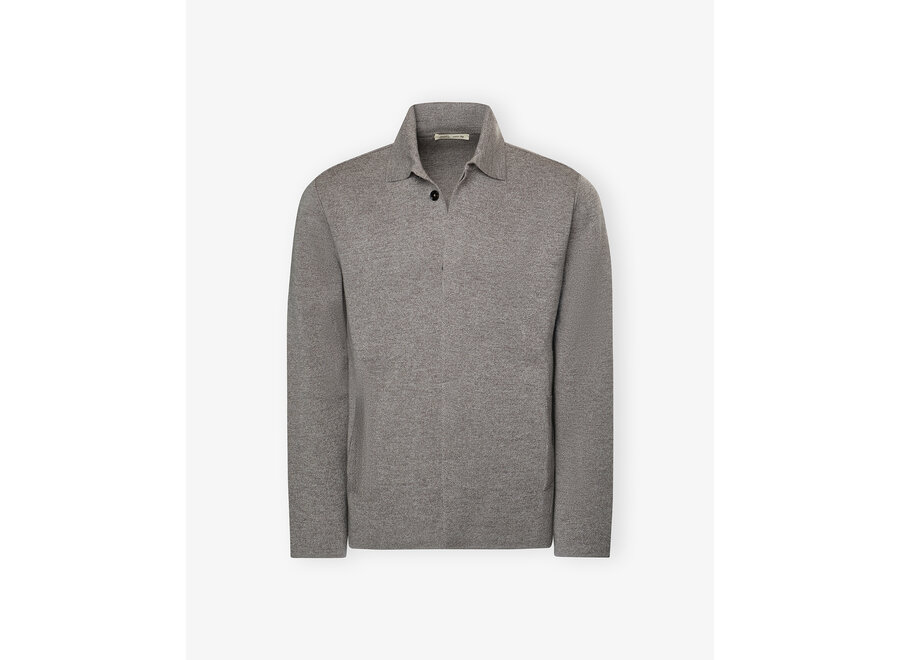 Maurizio Baldassari - Virgin wool vest hidden button - Greige