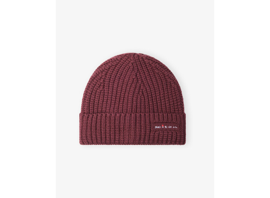 Kiton - Beanie pure wool - Bordeaux