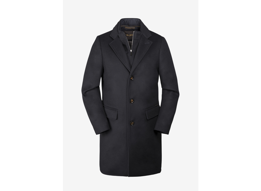 MooRER - Overcoat wool cashmere - Navy