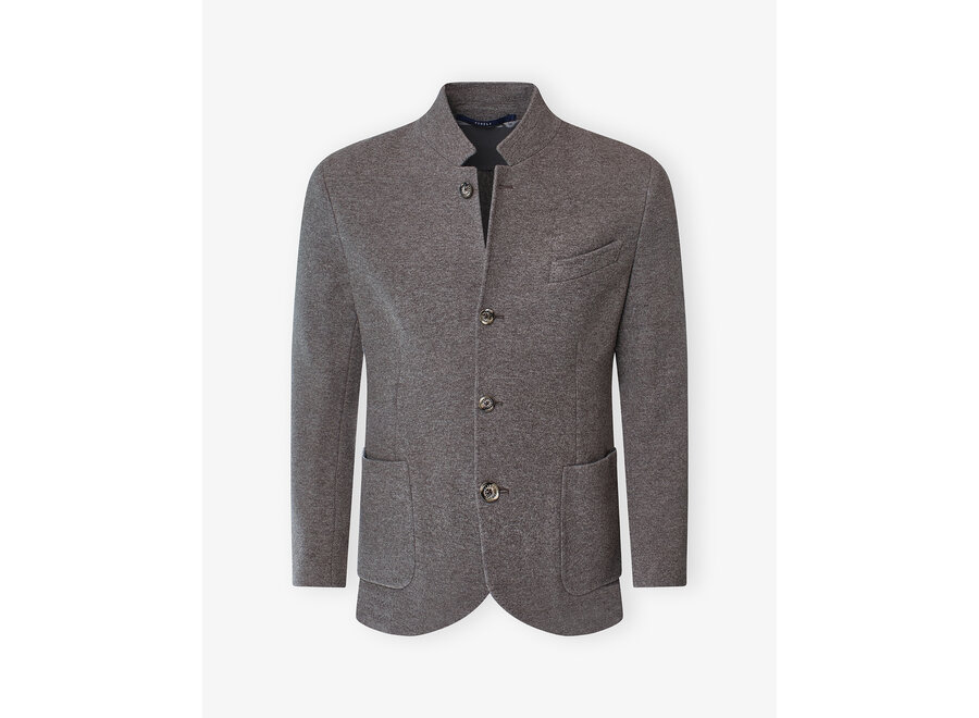Fedeli - Jacket cashmere - Dark greige