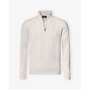 Doriani Cashmere - Half zip cable cashmere - Offwhite