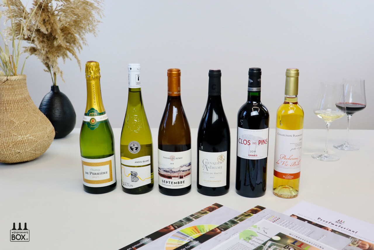Wijnproeverijbox Wijnreis Frankrijk