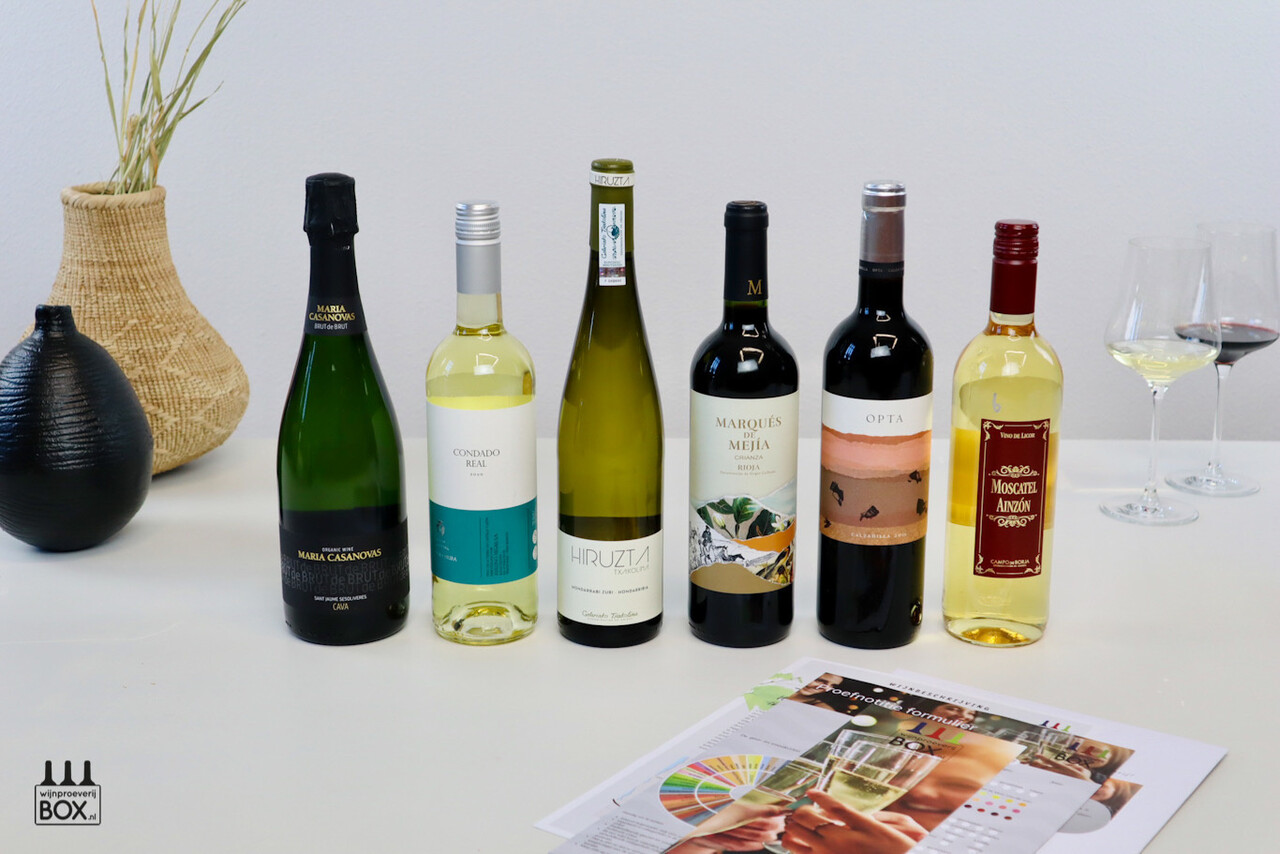 Wijnproeverijbox Wijnreis Spanje